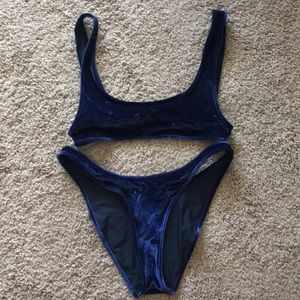 TRIANGL velvet bikini